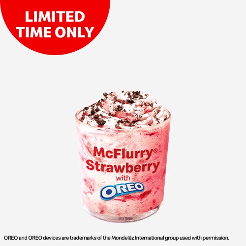 Strawberry OREO® McFlurry®