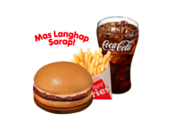 Yumburger w/ Regular Fries & Drink coke