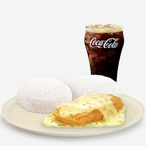 Sulit-Busog Crispy Chicken Fillet Ala King w/ Extra Rice