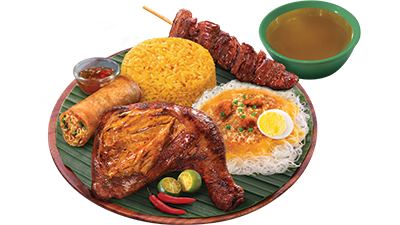 Chicken Inasal Paa & 1 pc Pork BBQ Solo Fiesta