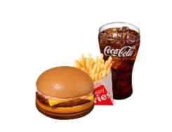Original Cheesy Yumburger w/ Regular Fries & Drink coke