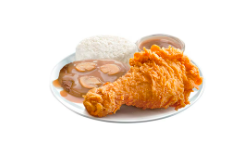 1 - pc. Chickenjoy w/ Burger Steak Solo