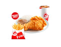 1 - pc. Chickenjoy w/ Regular Fries w/ Regular Drink