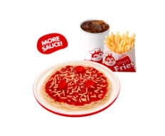 Jolly Spaghetti w/ Regular Fries & Drink coke