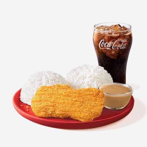 Sulit-Busog Crispy Chicken Fillet with Extra Rice and Regular Drink