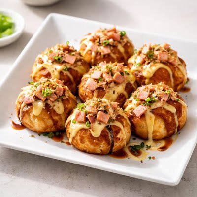 Ham and Cheese Takoyaki